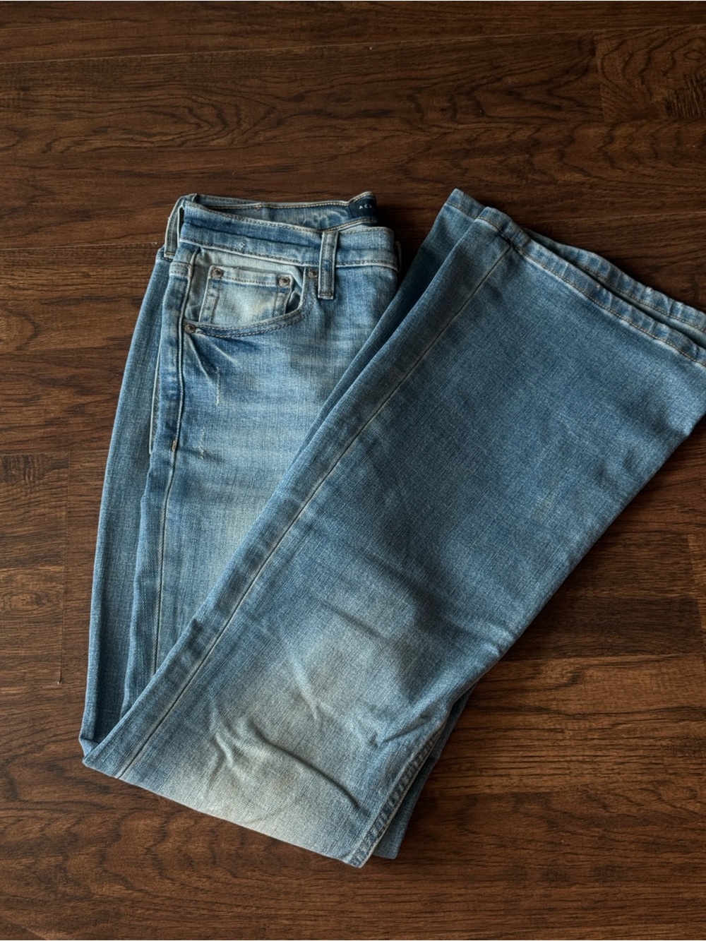 Aeropostale Light Wash High Rise Blue Flare Jeans